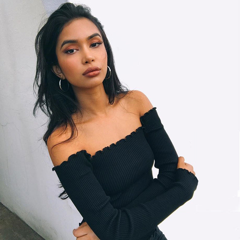 Cotton Blend Crop Top Off Shoulder Black Red Crochet Women Brandy Elegant Short Tank Crop Tops Bustier