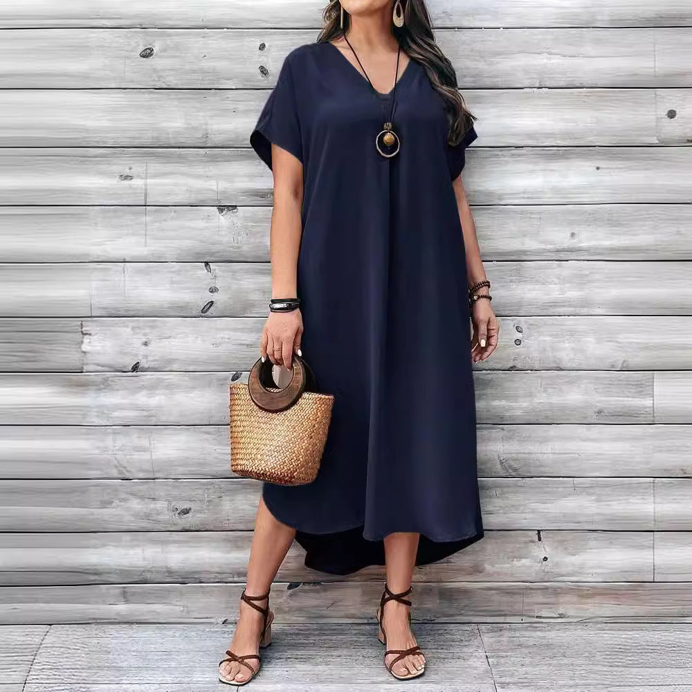 Women's Fashion Casual V-neck Dress