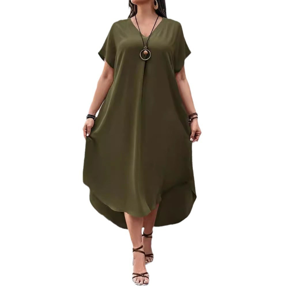 Women's Fashion Casual V-neck Dress