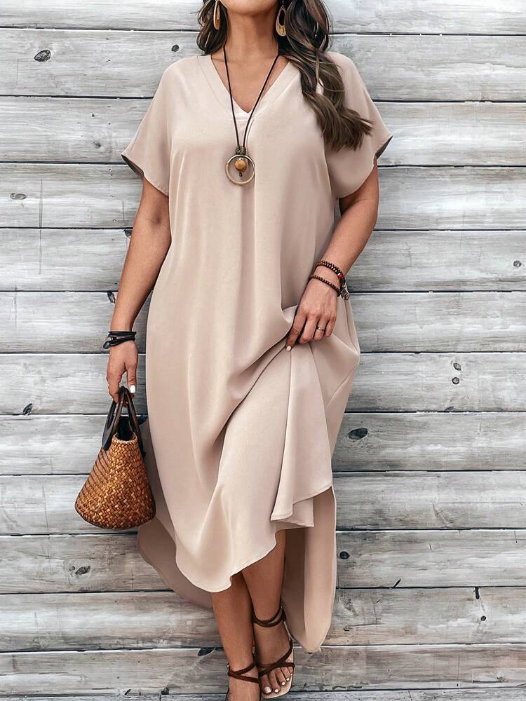 Women's Fashion Casual V-neck Dress
