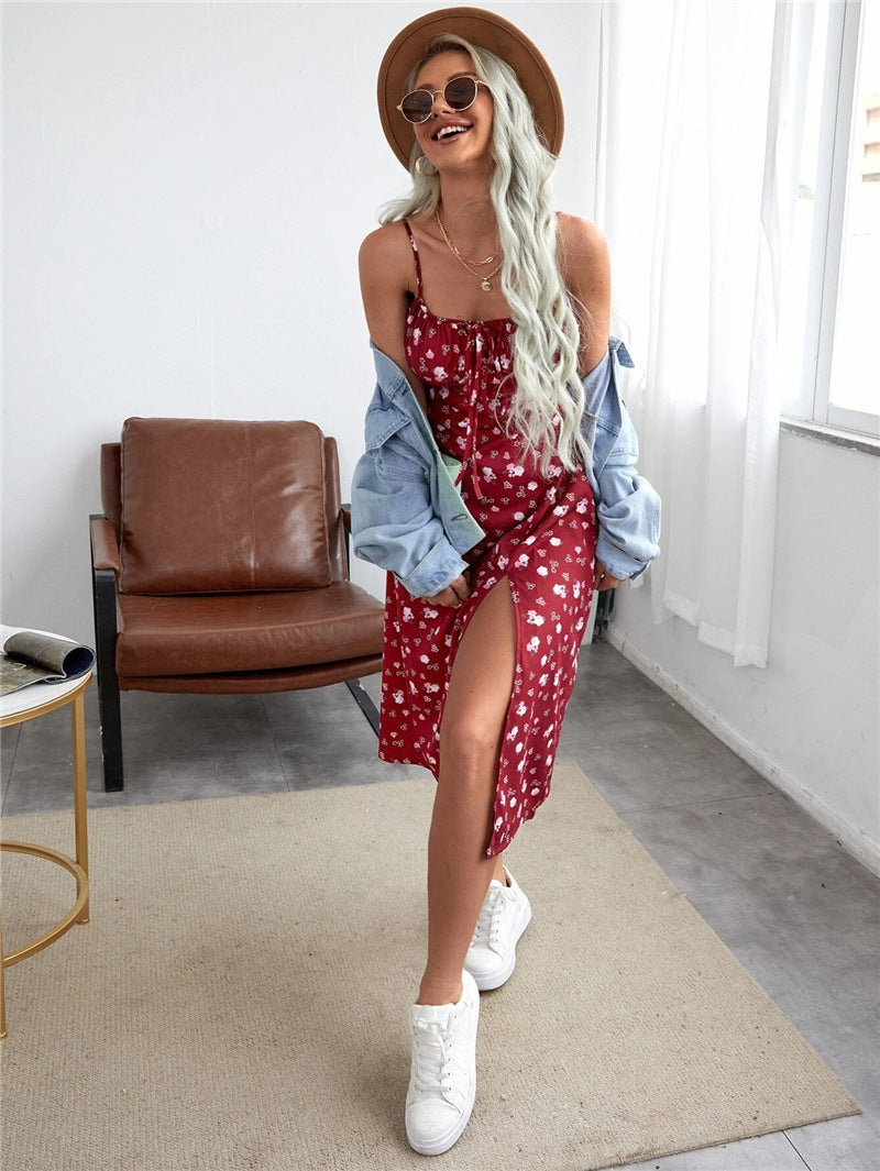 Summer New  Women's Clothing Floral Commuter Elegant Dress
