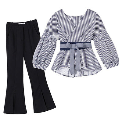 Spring dress new style of women's clothing, , two sets of summer broad leg pants suit.