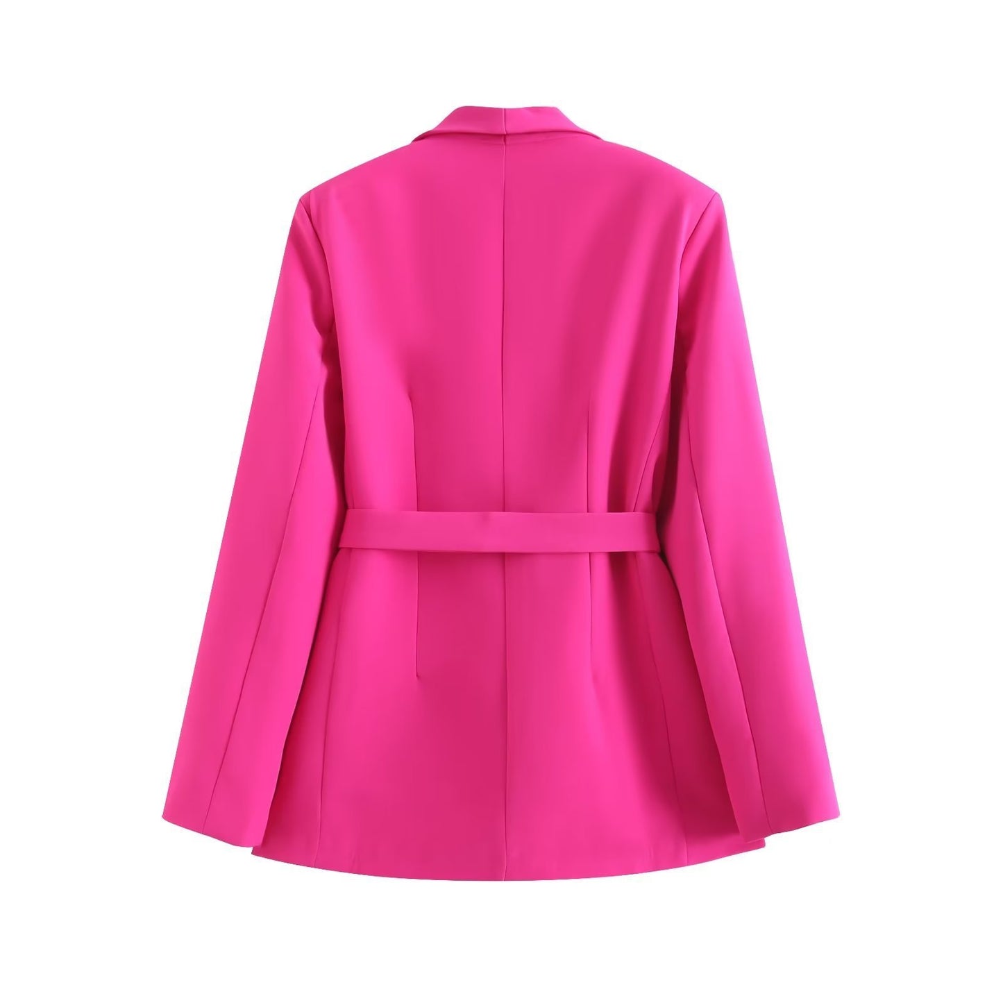 Women's Matching Belt Dress Small Suit Coat Casual Pants Set