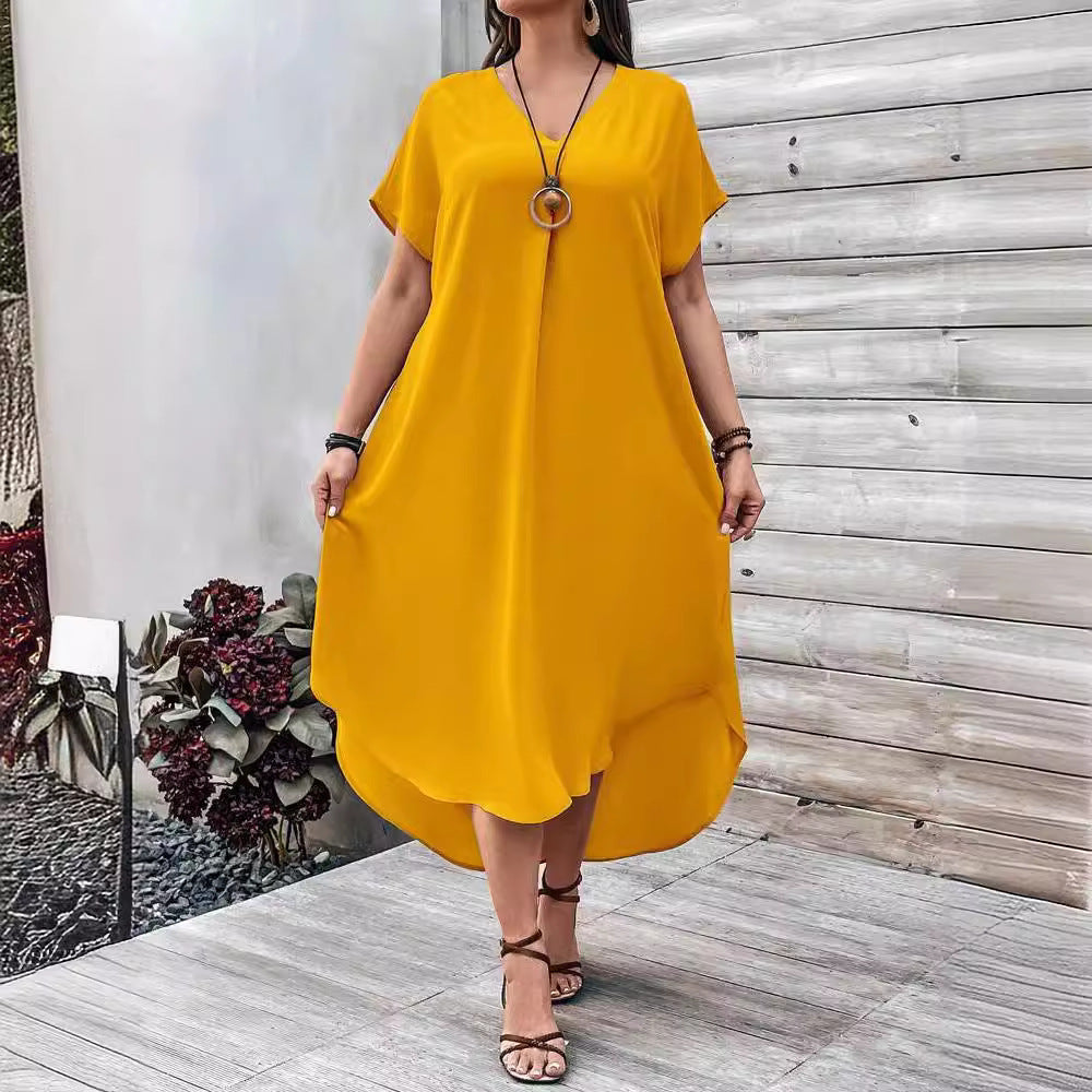 Women's Fashion Casual V-neck Dress