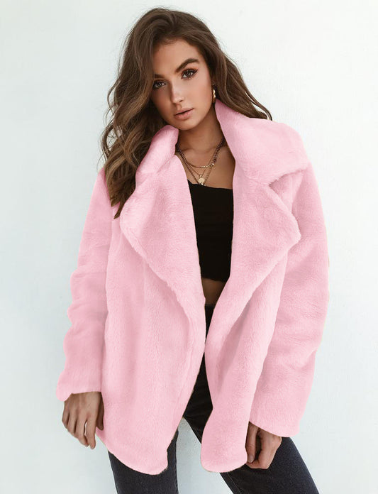 Plush Lapel Comfort Slim Jacket