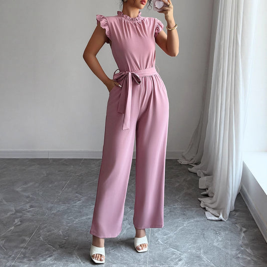 Short Sleeves Corset Jumpsuit For Women