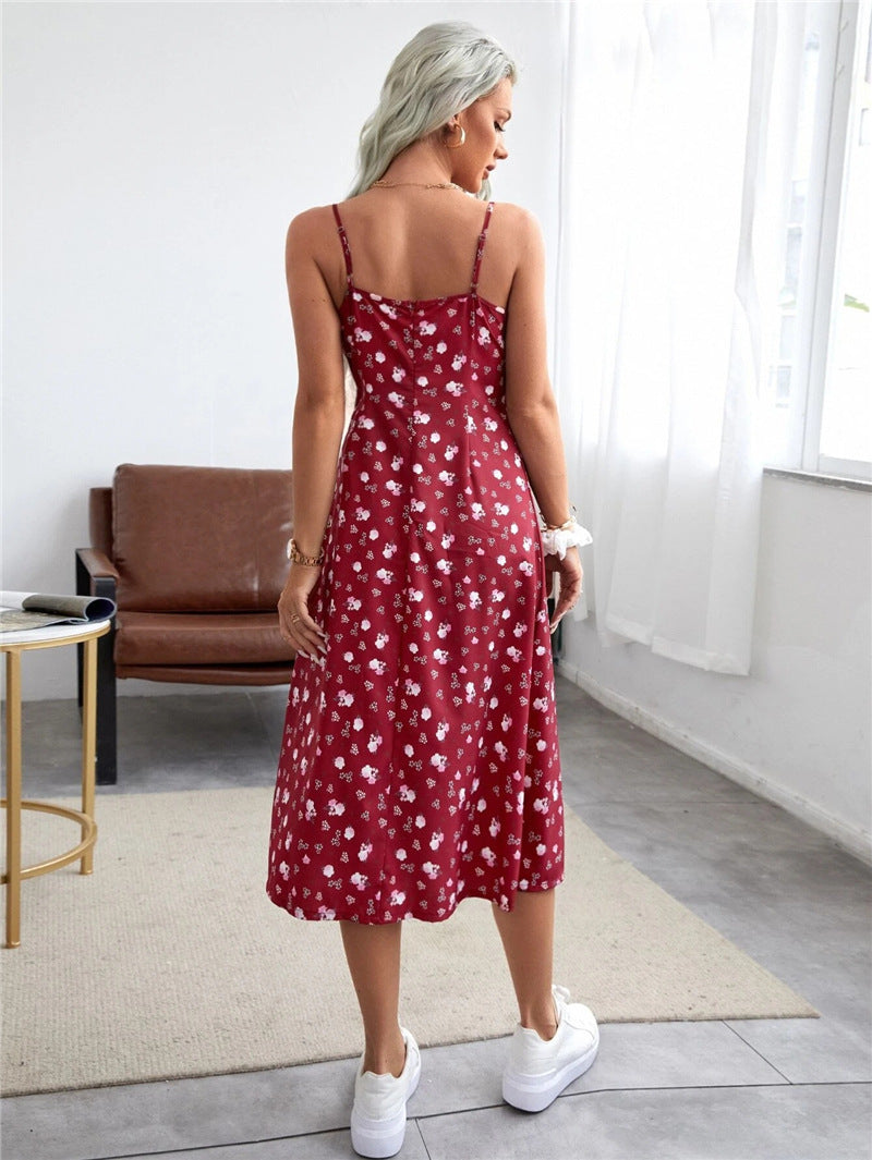 Summer New  Women's Clothing Floral Commuter Elegant Dress