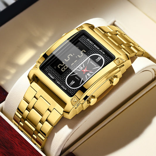 Men's Creative Steel Belt Electronic Watch
