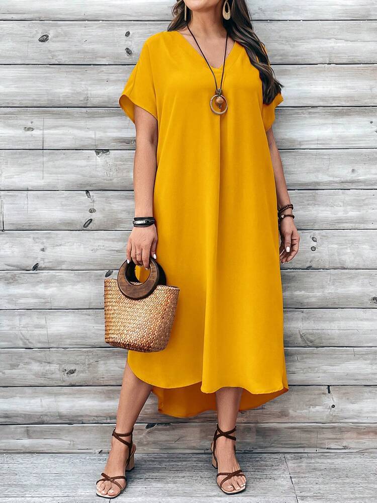 Women's Fashion Casual V-neck Dress